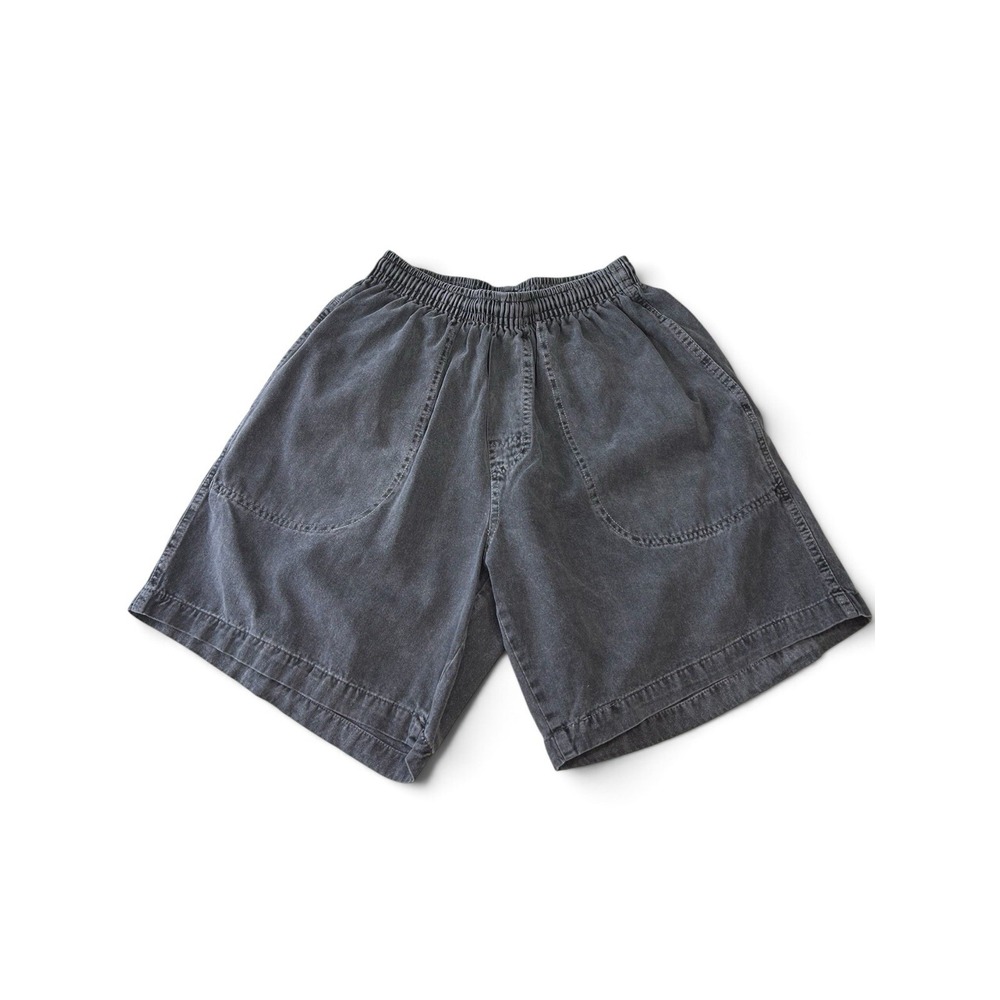 Vintage 90s Bleu Ice Women's M Black Stonewashed Cotton Shorts Made in USA